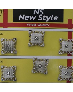 Кнопки для одягу "New  Style" 15 mm (сріблясті та золотисті), 1 кнопка - 35 грн. Арт 280