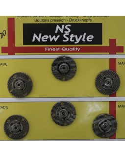 Кнопки для одягу "New  Style" 20 mm (темний метал), 1 кнопка - 30 грн. Арт 284