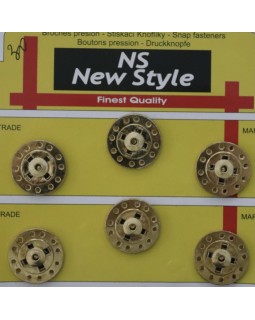 Кнопки для одягу "New  Style" 22 mm (золотисті), 1 кнопка - 30 грн. Арт 286