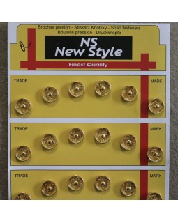 Кнопки для одягу "New  Style" 10 mm (золотисті та бронза), 1 кнопка - 2 грн. Арт 297