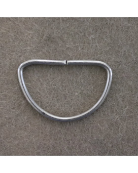 Напівкільце (світлий метал), діаметр - 3 см. Арт 370