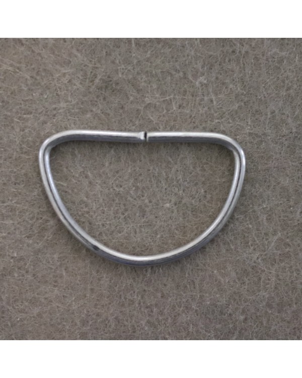 Напівкільце (світлий метал), діаметр - 3 см. Арт 370